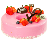 Торт «Полунично-обліпиховий»